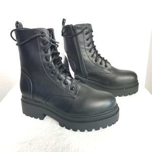 Pac Sun Platform Boots Laceup Sz 7.5 Womens New